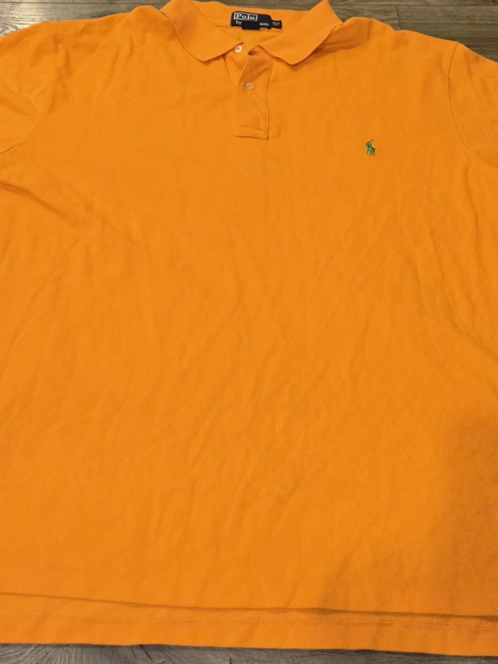 Ralph Lauren Polo Men's Blue & Orange Polo Shirts 3XLT